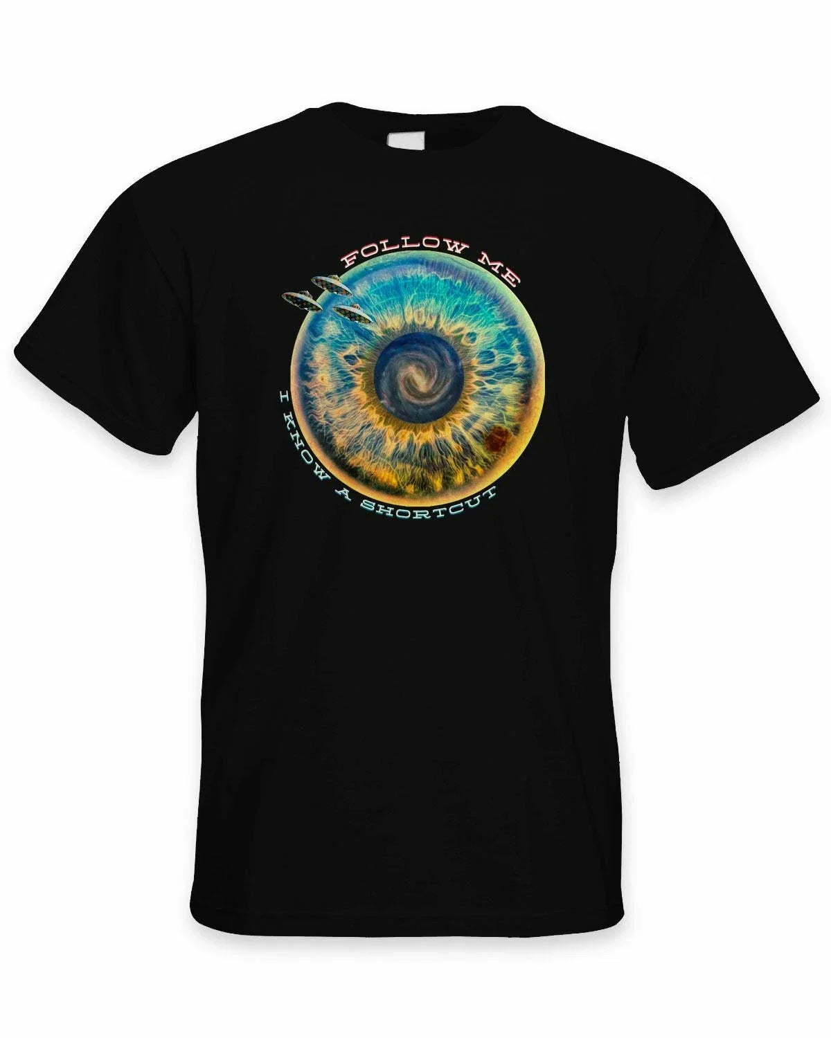 Follow Moi I Know A Coupe Courte Hippie Homme T-Shirt - Festival Psychédélique
