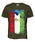 EQUATORIAL GUINEA GRUNGE FLAG MENS T-SHIRT TEE ECUATORIAL EQUATOGUINEAN GUINEAN