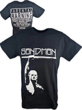 Sandman Parental Warning ECW Mens Black T-shirt