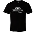 1964 Chevelle Grill View With Model Name Black T Shirt
