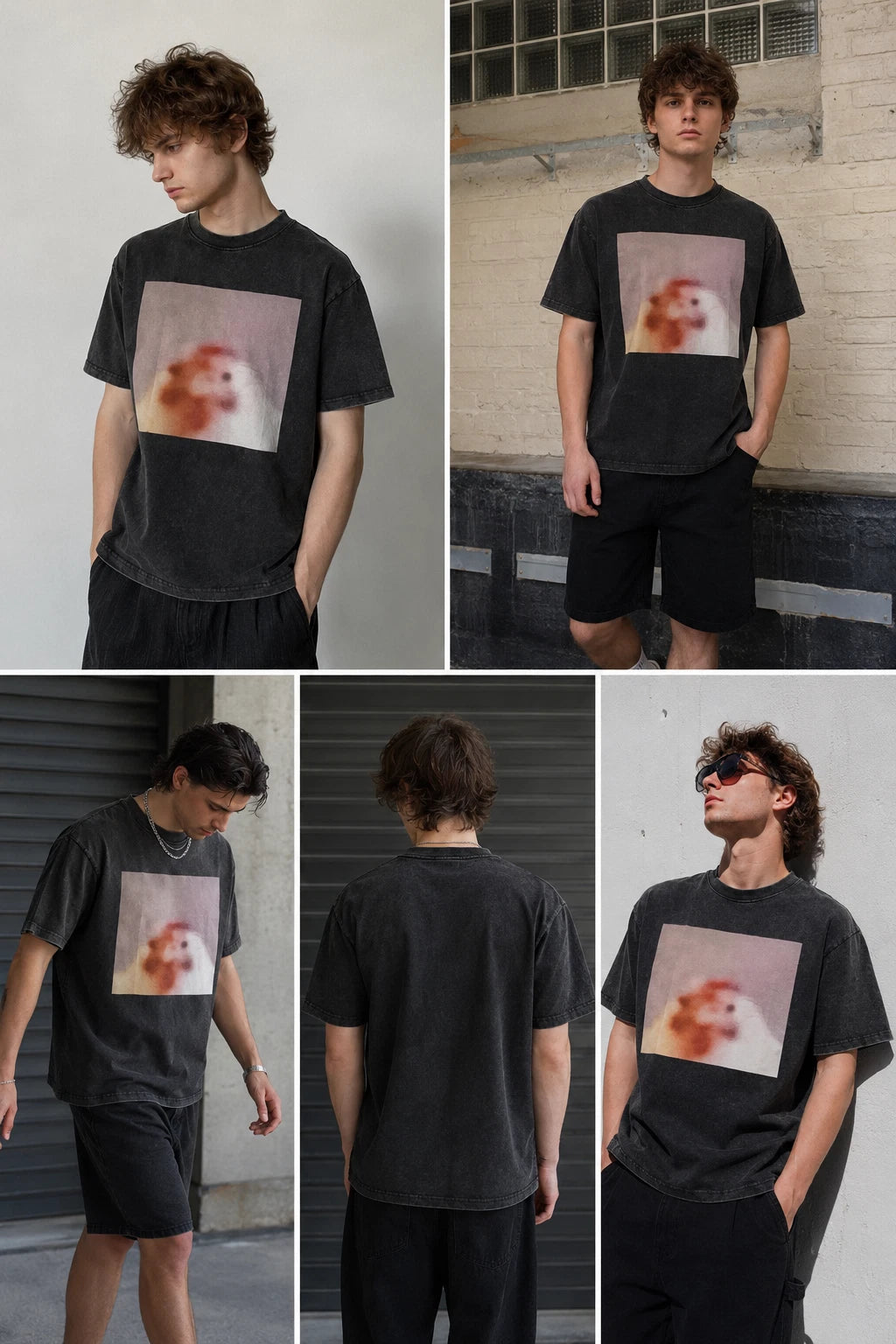 Vintage T-Shirt, Chimken Meme, 100% cotton, Dark Gray, Great Quality