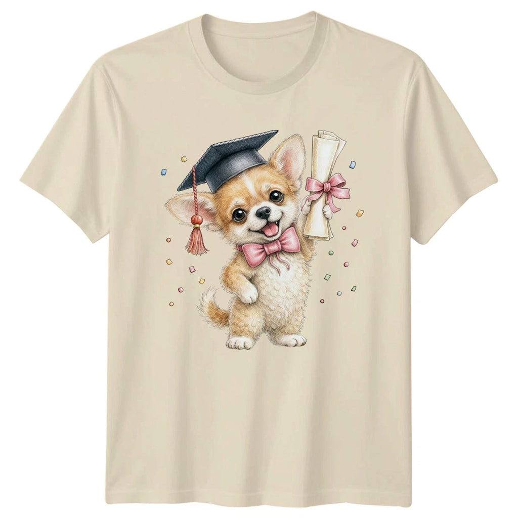 Cute Chihuahua Graduate T-Shirt Dog 2026 Graduation Gift For Him And Her