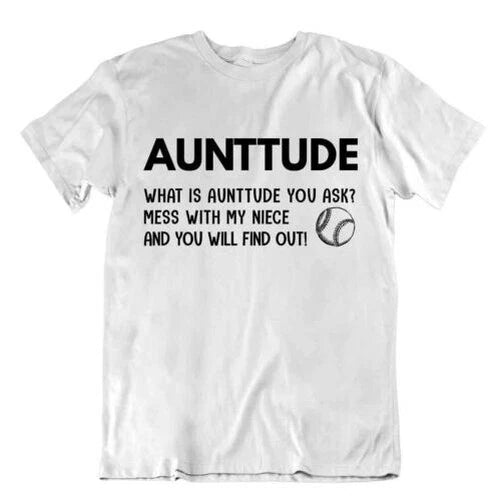 Softball Sport T-Shirt T-Shirt Gift Cool Cute Funny Play Aunttude