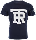 $79 TRUE RELIGION Navy UNIVERSITY OF TR Short Sleeve Applique Graphic T-shirt