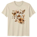 Boho Rustic Floral Womens T-Shirt Spring Flowers Gift For Her