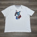 NEW Robert Graham Men's Size 4XL White French Bulldog Pop Art Pup T Shirt