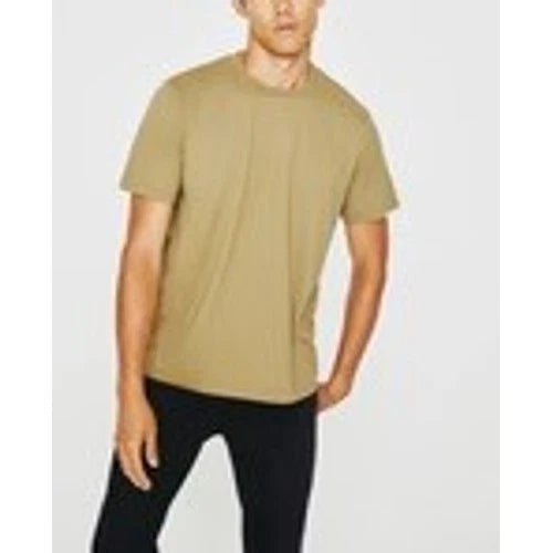 AG T-Shirt Mens Size S Khaki Tan Short Sleeve Crew Neck Cotton Blend Tee