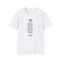 Sky Above Earth Below Peace Within T-Shirt | Minimal Nature Quote