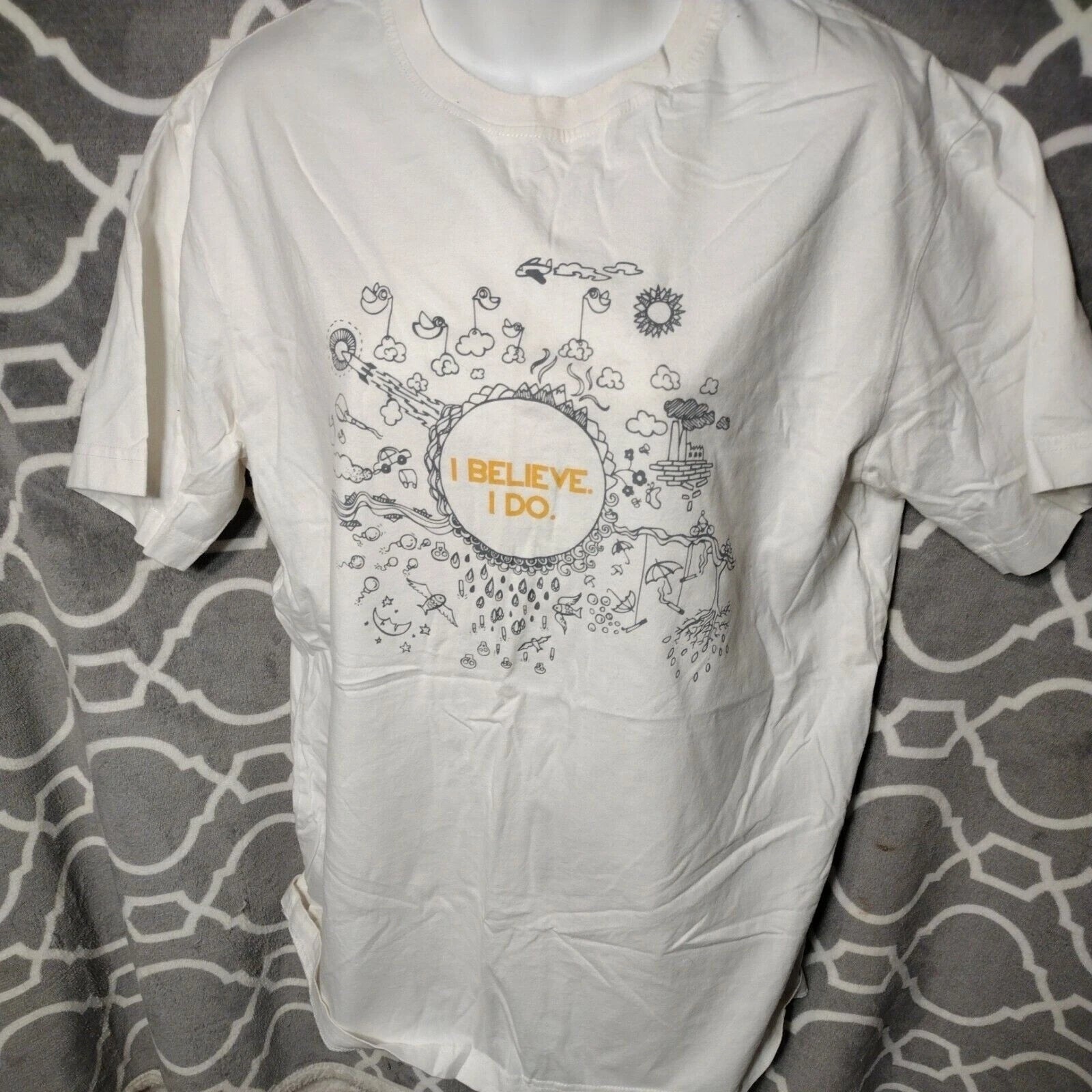 Art Lab Shirt Adult Extra Large White Creatively Splashed 2012