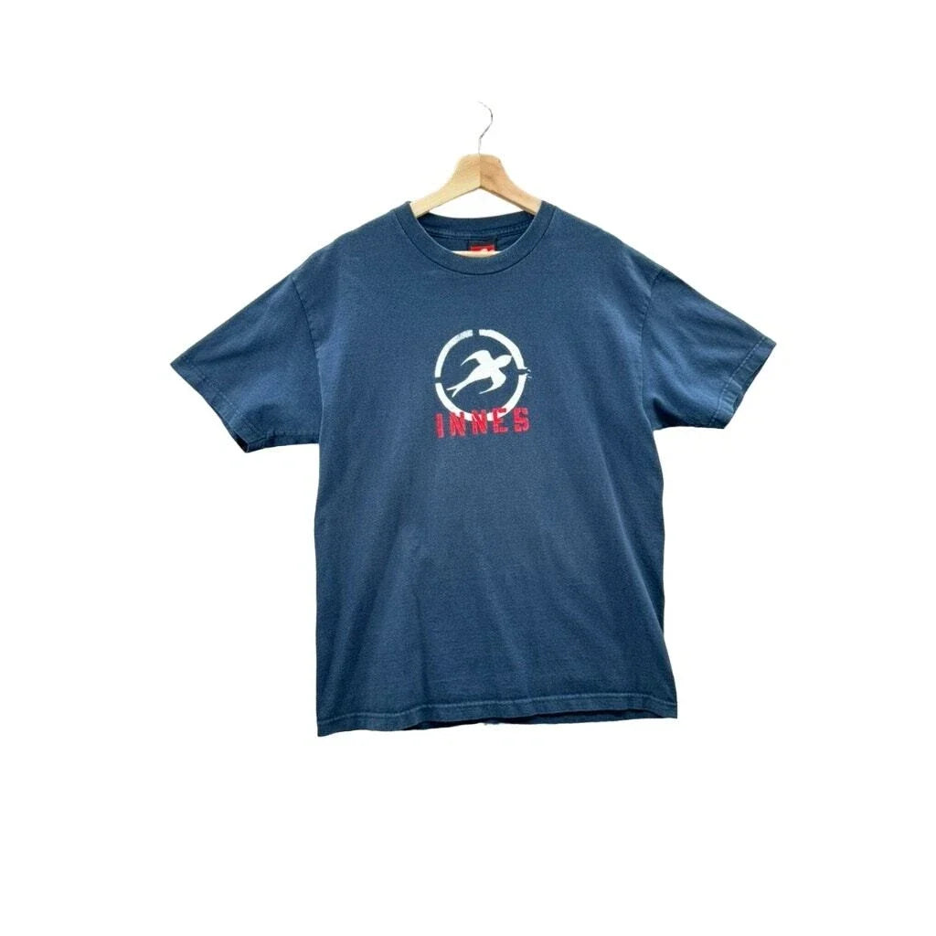 Vintage 1990's Innes Skateboarding Graphic Tee Size Large USA Skate Grunge Rare