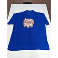 Skyland Tees Mens 2XL Royal Blue Graffiti Graphic When Letters Collide T-Shirt