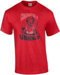 Completely Unhinged - Funny Sarcastic Vintage Ladies Wine T-Shirt