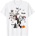 Funny Pug Dog Horror Movies Cute Halloween for Dog Lovers Men T-Shirt