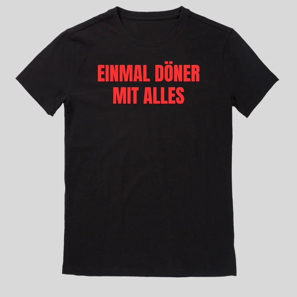Once Kebab With Everything T-Shirt Fun Fun Sayings Funny Cartoon Size XS to 5XL