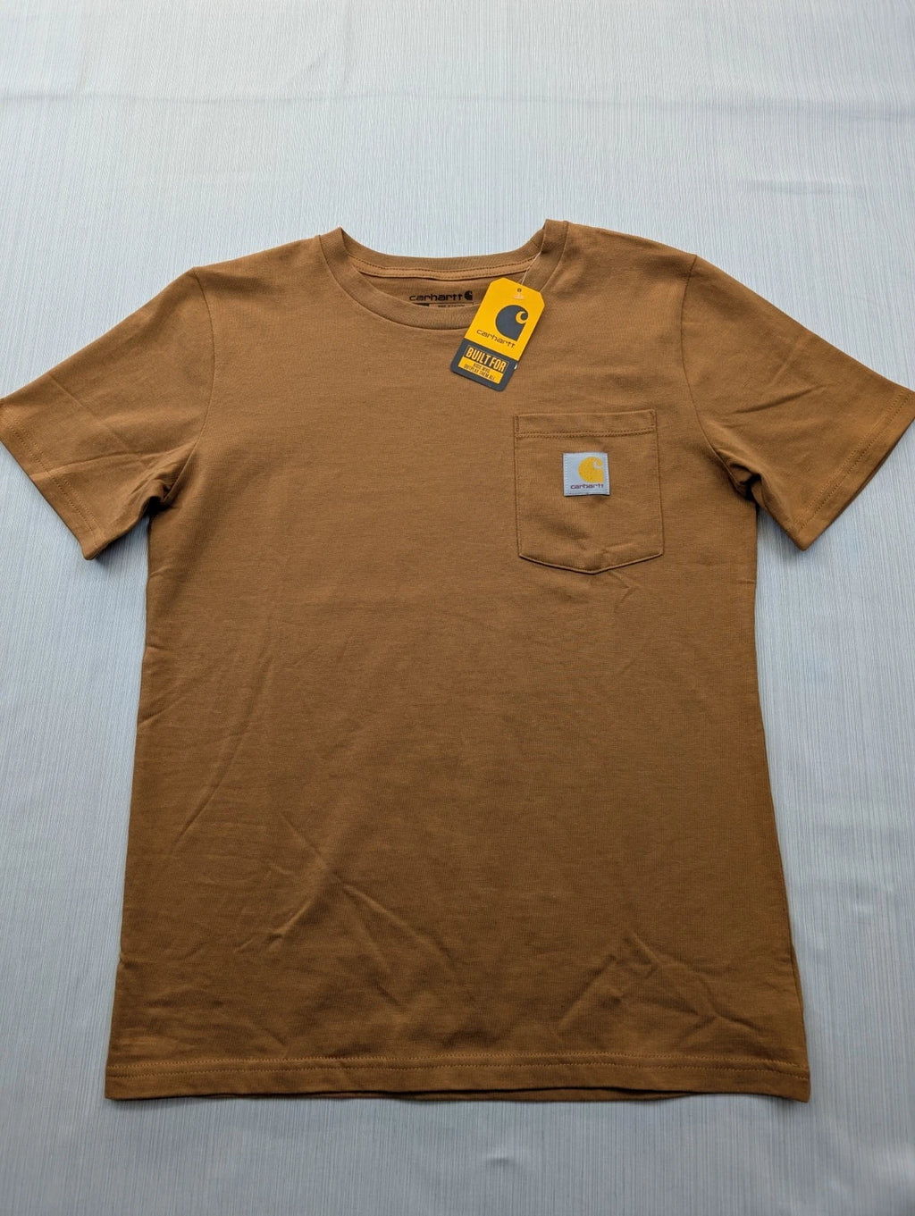 Carhartt T-Shirt Boys Medium 10-12 Loose Fit Pocket Tee Classic New