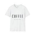 Cute Witty Coffee Text, Regular Fit Soft Cotton Unisex T-Shirt