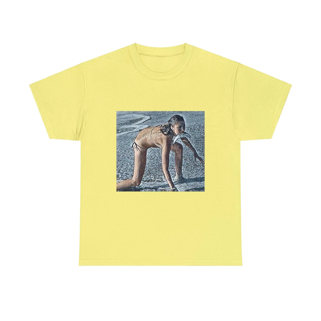 Modern Woman Graphic Print Short Sleeve Crew Neck Unisex Heavy Cotton Tee Shirt