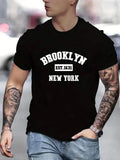 BROOKLYN NEW YORK T-Shirt Amazing Value Design~quality Choice Mens Shirt Top Tee