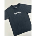 Rude Vogue Mens Faded Black Graphic Logo T-Shirt Size Small Cotton Streetwear