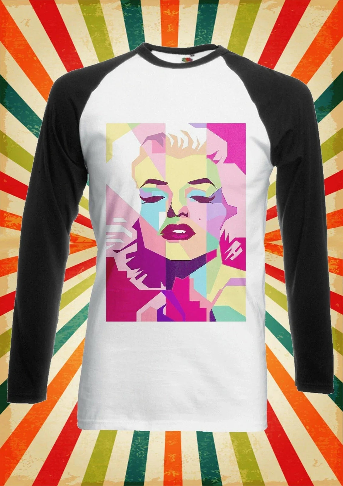 Marilyn Monroe Pop Singer Cool Men Women Long Short Sleeve Baseball T Shirt 2276