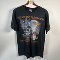VTG Daytona Bike Week Double Sided Graphic T Shirt Y2K Large Patriotic Eagle