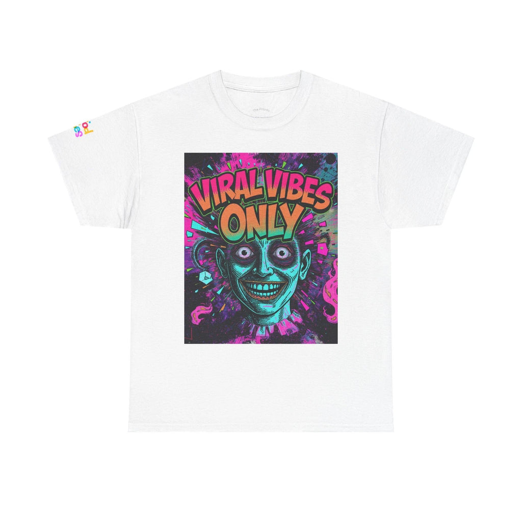 Viral Vibes Heavy Cotton Tee - Trendy Graphic Shirt