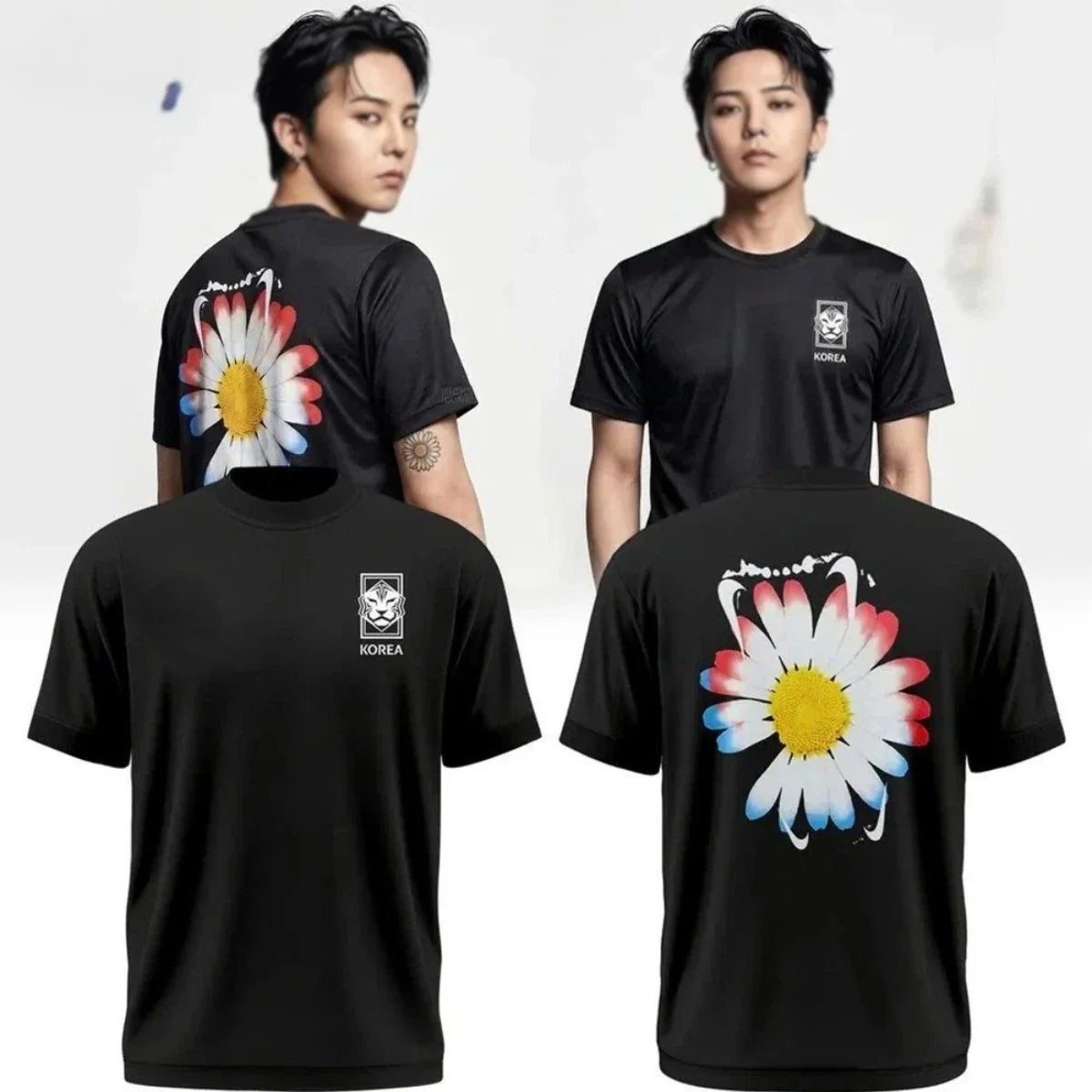 G-Dra.gon PEACEMINUSONE WC 2026 Korea T-Shirt Double Sided Graphic S-5XL
