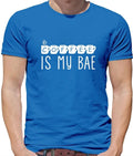 Coffee Is My Bae - Mens T-Shirt - Latte Mocha Drink Drinking Funny Love
