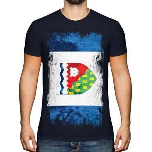 Northwest Territories Grunge Flag T-Shirt Jersey Gift Clothing