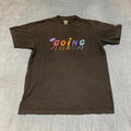 Uniqlo Pieter Ceizer T Shirt Mens Large Black Cotton Keep Going Graphic Trendy