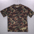 MMA Elite Camo AOP Grunge All Over Print Short Sleeve Shirt Mens Medium