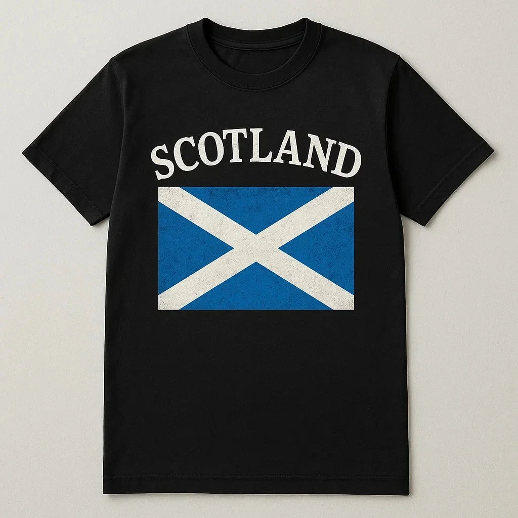 Scotland T-Shirt - Flag Theme For Highland Lovers, Gift Idea, Fun Des