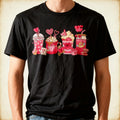 Valentine Coffee Lover Latte Iced Star Coffee Valentine Day T-Shirt