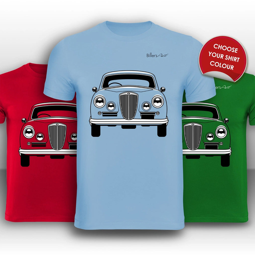 Lancia Aurelia 1953 Front View Super Cool hand printed T-Shirt