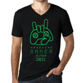 Men's Graphic T-Shirt V Neck Hardcore Joystick Gamer Since 2031 Eco-Friendly