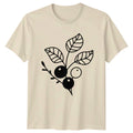 Simple Wild Berry Botanical Line T-Shirt Berry Picking Nature Christmas