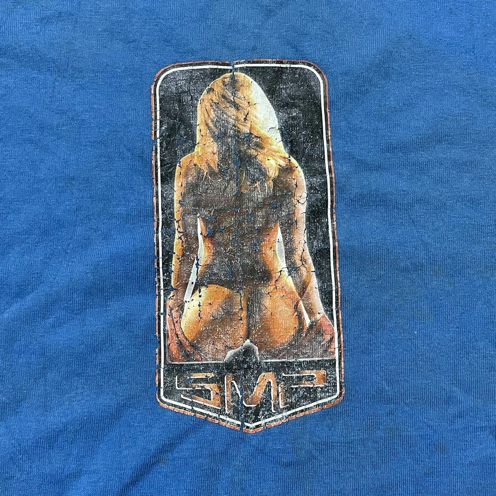 Vintage 90s SMP Surf Movement Products Graphic Tee Skate Grunge Y2k Size L RARE
