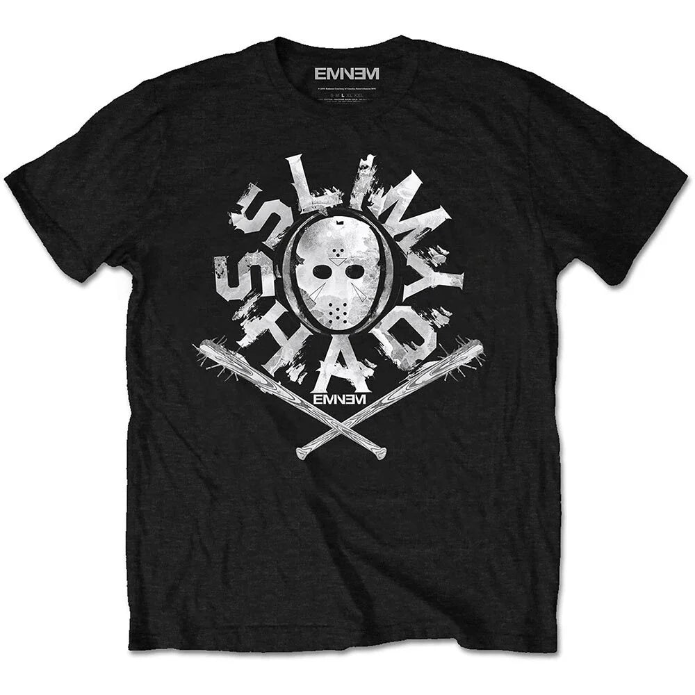 Eminem T-Shirt Slim Shady Mask Official New Black