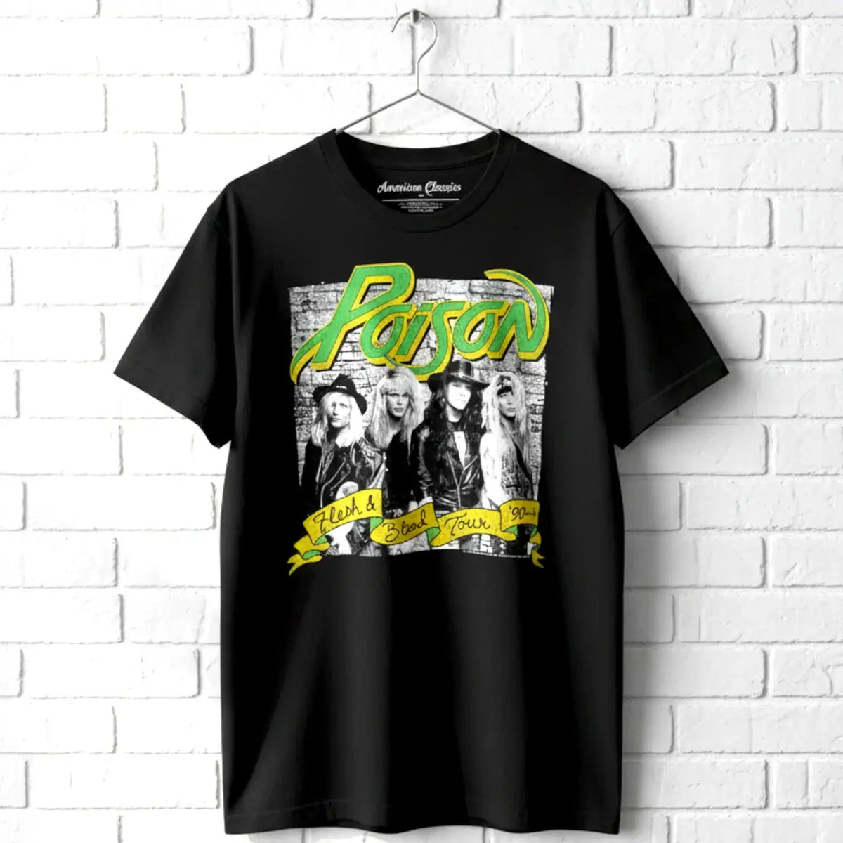 Poison Flesh & Blood Tour 90's Men's T Shirt
