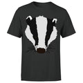 Badger Animal Face Ani Mates Mens Funny Novelty  T-Shirt #Or#P1#A#2