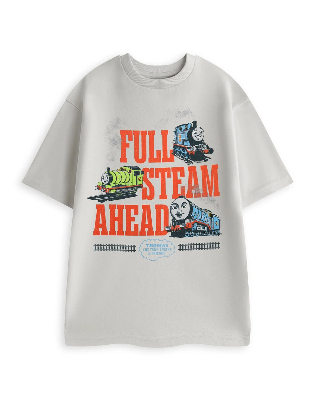 Thomas and Friends Short Sleeved T-Shirt | Unisex Light Grey | Official Merch