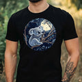 Mens Koala Moonlight Print Cotton T-Shirt Size XS to 5XL