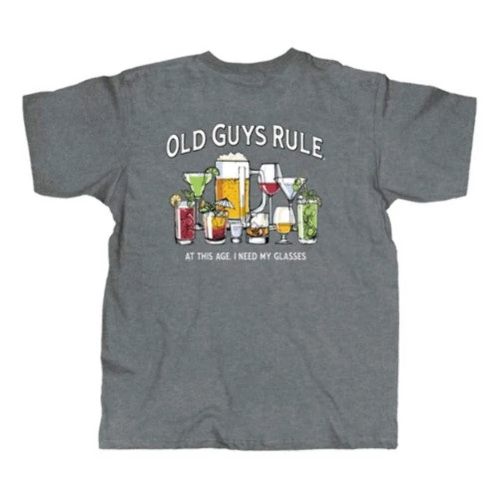 Old Guys Rule OG2251 - Glasses Short-Sleeve T-Shirt - Graphite Heather