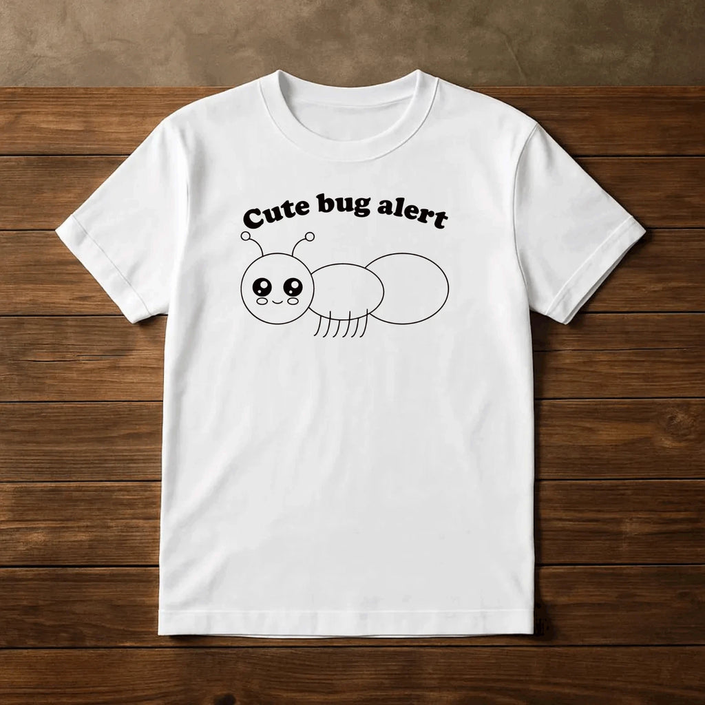 Cute Bug Alert Shirt Funny Insect Graphic Tee Kawaii Bug T-Shirt