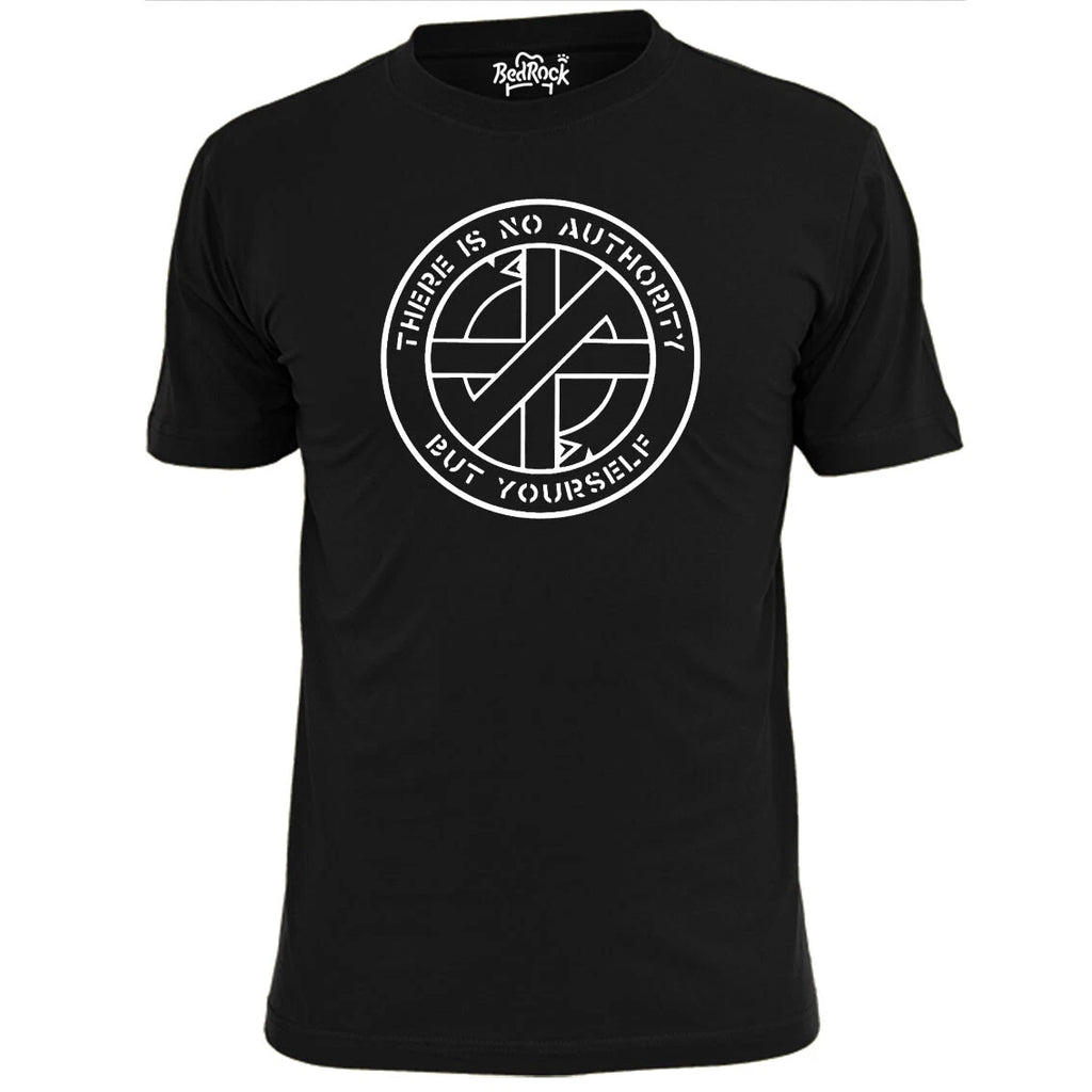 Mens Crass There is No Authority Punk T Shirt Anarchy