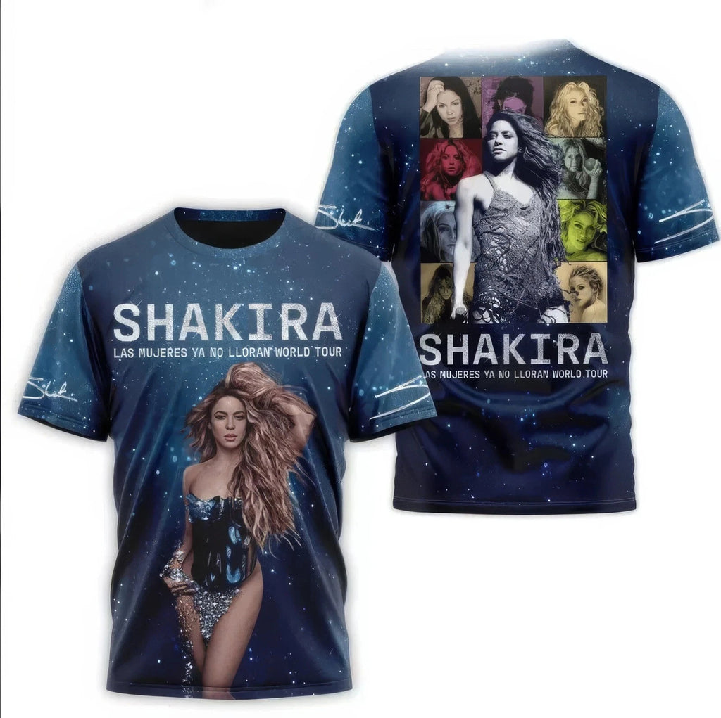 Shakira Las Mujeres Ya No Lloran World Tour AOP 3D T shirt