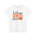 Fall Aesthetic T-Shirt | Autumn Leaves Pumpkin Tee | Welcome to Our Patch