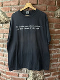Vintage 2000s Y2K Funny Mind Control Text Tee Shirt L