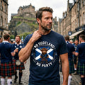 No Scotland No Party Scottish Highland Cow Flag T-Shirt