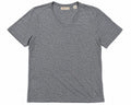 AG Adriano Goldschmied Gray Slub V Neck T Shirt Mens Large Short Sleeve